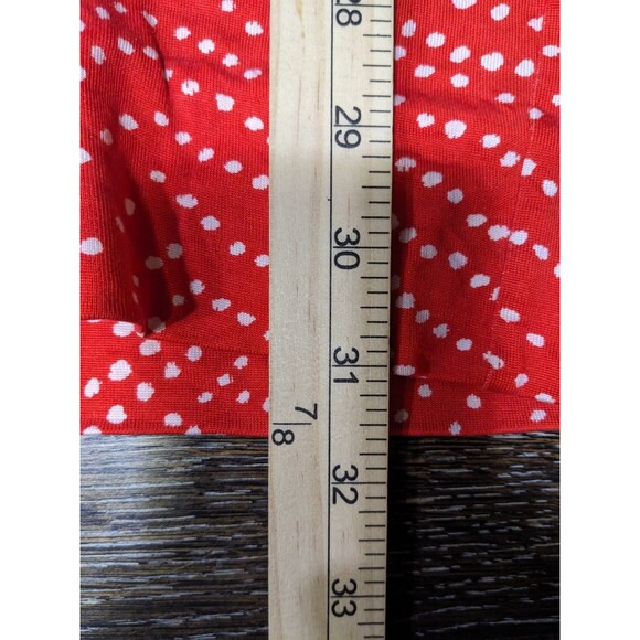 Diane Von Furstenberg Silk Reina Red Print Shift Dress Size 2 - Picture 8 of 8